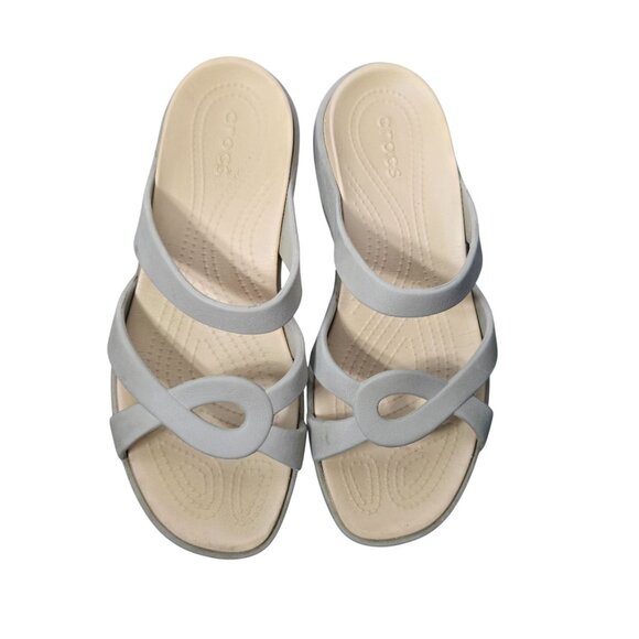 Crocs Women Meleen Twist Sandals Size 11 Comfort Neutral Open Toe Strappy Summer - Picture 11 of 14